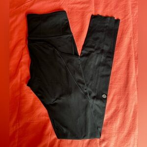 Lululemon fast and free black, 31” inseam, 6